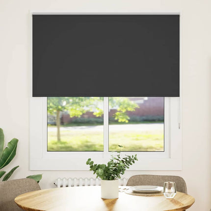 Rullgardin mörkläggning svart 125x130 cm tyg bredd 121,6 cm