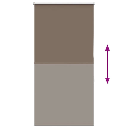 Mörkläggningsgardin kaffe 85x130 cm tyg bredd 80,7 cm polyester