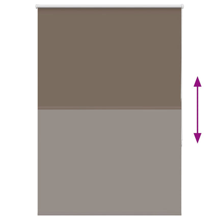Mörkläggningsgardin kaffe 95x130 cm tyg bredd 90,7 cm polyester