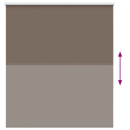 Mörkläggningsgardin kaffe 135x150 cm tyg bredd 131,6 cm