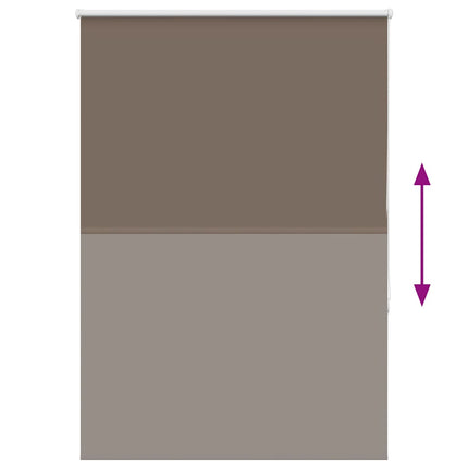 Mörkläggningsgardin kaffe 110x175 cm tyg bredd 105,7 cm
