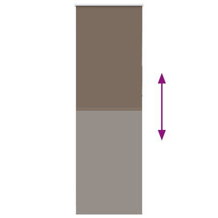 Mörkläggningsgardin kaffe 85x210 cm tyg bredd 80,7 cm polyester