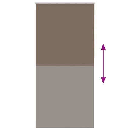 Mörkläggningsgardin kaffe 90x210 cm tyg bredd 85,7 cm polyester
