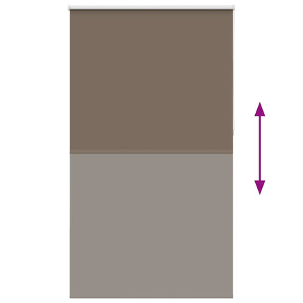 Mörkläggningsgardin kaffe 135x210 cm tyg bredd 131,6 cm