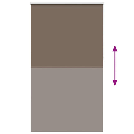 Mörkläggningsgardin kaffe 140x210 cm tyg bredd 136,6 cm