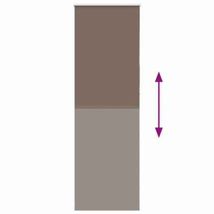 Mörkläggningsgardin kaffe 80x230 cm tyg bredd 75,7 cm polyester