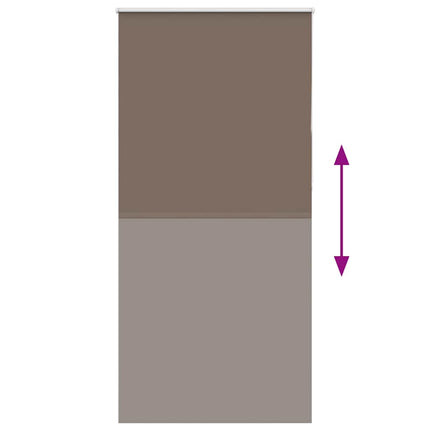 Mörkläggningsgardin kaffe 100x230 cm tyg bredd 95,7cm polyester