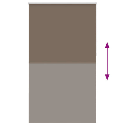 Mörkläggningsgardin kaffe 125x230 cm tyg bredd 121,6 cm