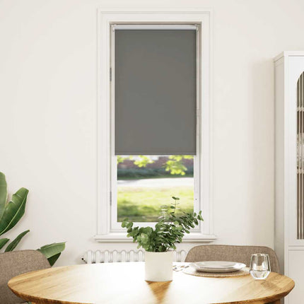 Rullgardin mörkläggning grå 55x130 cm tyg bredd 50,7 cm
