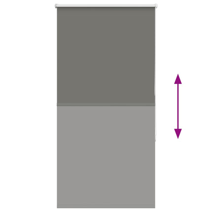 Rullgardin mörkläggning grå 70x130 cm tyg bredd 65,7 cm
