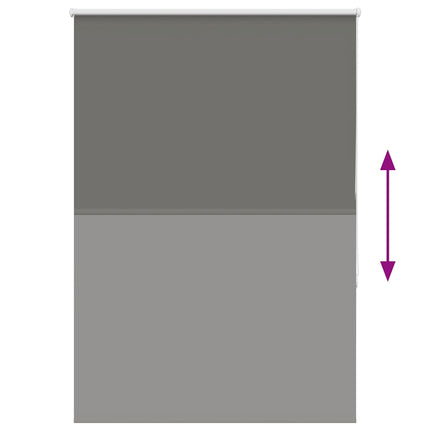 Rullgardin mörkläggning grå 90x130 cm tyg bredd 85,7 cm