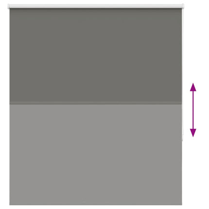 Rullgardin mörkläggning grå 135x130 cm tyg bredd 131,6 cm