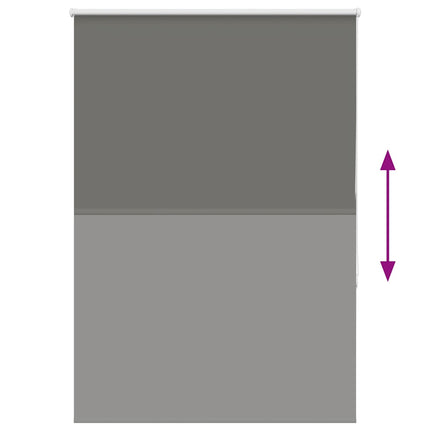 Rullgardin mörkläggning grå 95x150 cm tyg bredd 90,7 cm