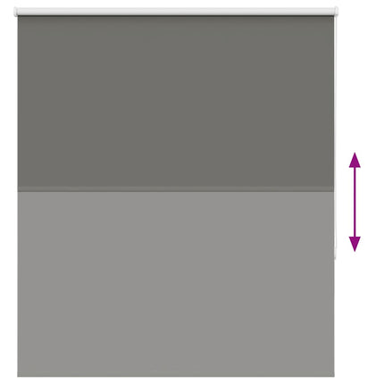 Rullgardin mörkläggning grå 125x150 cm tyg bredd 121,6 cm