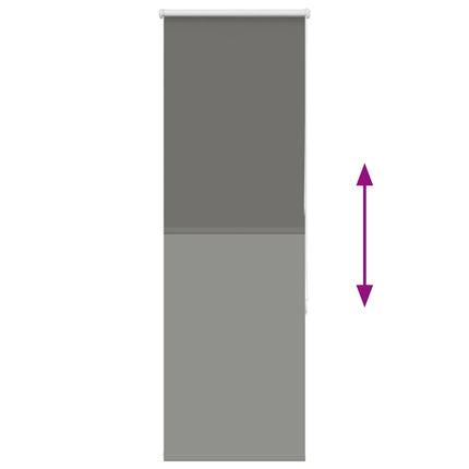 Rullgardin mörkläggning grå 45x175 cm tygbredd 40,7 cm