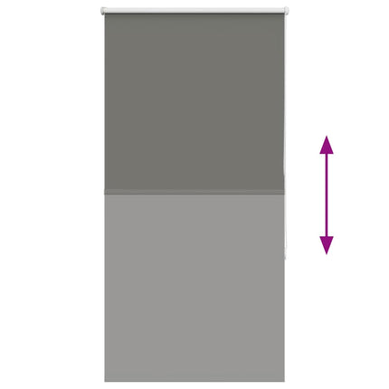 Rullgardin mörkläggning grå 80x175 cm tyg bredd 75,7 cm