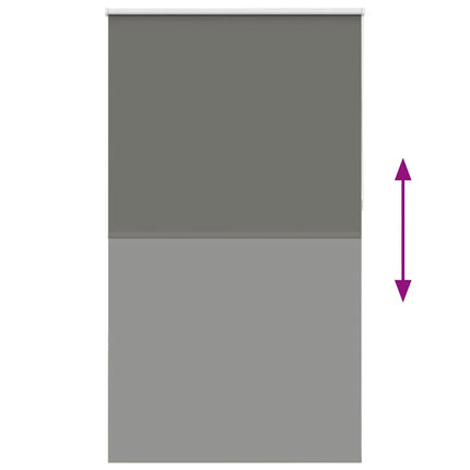 Rullgardin mörkläggning grå 120x210 cm tyg bredd 116,6 cm