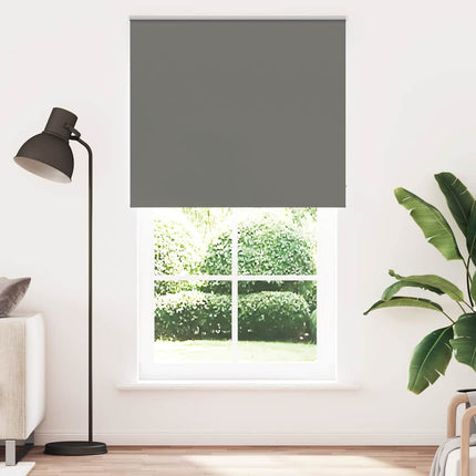 Rullgardin mörkläggning grå 130x210 cm tyg bredd 126,6 cm