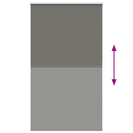 Rullgardin mörkläggning grå 130x210 cm tyg bredd 126,6 cm