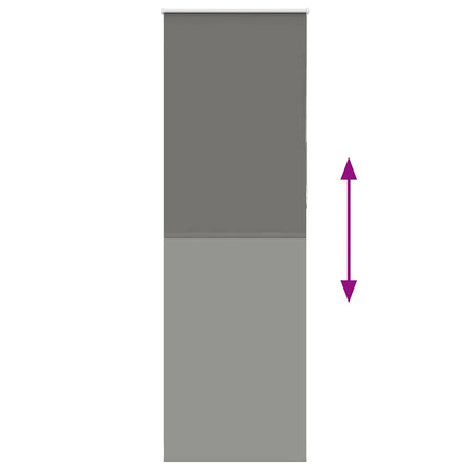 Rullgardin mörkläggning grå 70x230 cm tyg bredd 65,7 cm