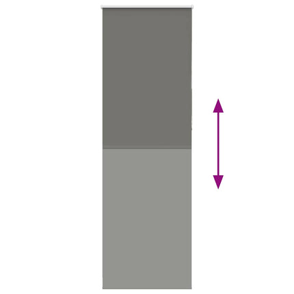 Rullgardin mörkläggning grå 75x230 cm tyg bredd 70,7 cm