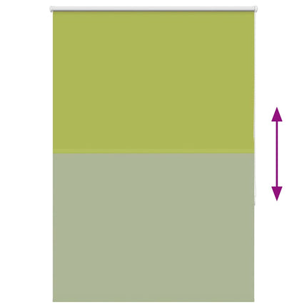 Rullgardin mörkläggning blad grön 100x130 cm tyg bredd 95,7 cm