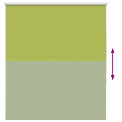 Rullgardin mörkläggning blad grön 125x130 cm tyg bredd 121,6 cm
