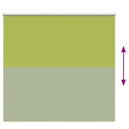 Rullgardin mörkläggning blad grön 145x130 cm tyg bredd 141,6 cm