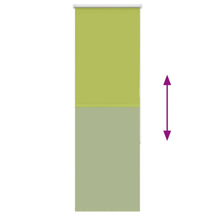 Rullgardin mörkläggning blad grön 50x150 cm tyg bredd 45,7 cm