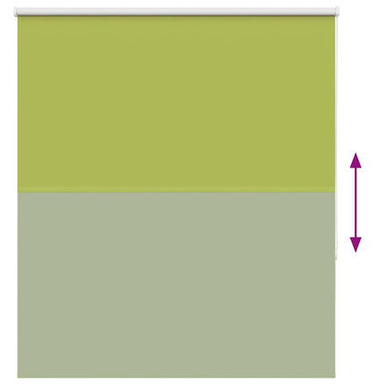 Rullgardin mörkläggning blad grön 135x150 cm tyg bredd 131,6 cm