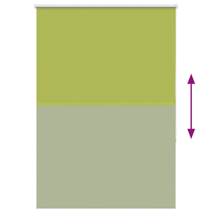 Rullgardin mörkläggning blad grön 90x175 cm tyg bredd 85,7 cm