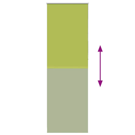 Rullgardin mörkläggning blad grön 75x210 cm tyg bredd 70,7 cm