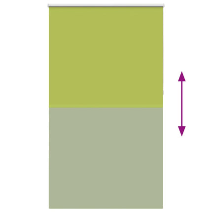 Rullgardin mörkläggning blad grön 125x210 cm tyg bredd 121,6 cm