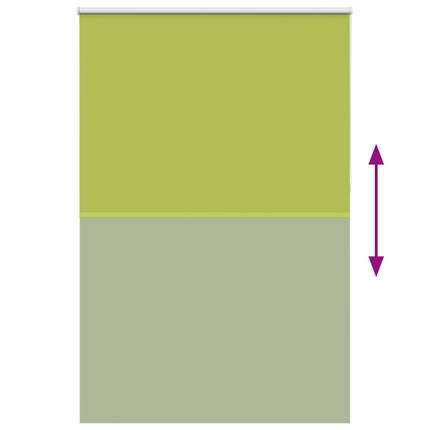 Rullgardin mörkläggning blad grön 150x210 cm tyg bredd 146,6 cm