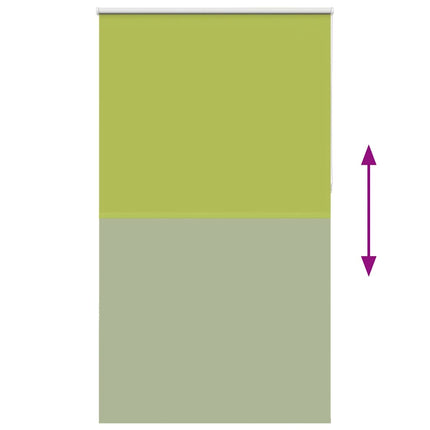 Rullgardin mörkläggning blad grön 130x230 cm tyg bredd 126,6 cm