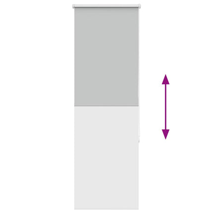 Rullgardin mörkläggning ljusgrå 50x130 cm tyg bredd 45,7 cm