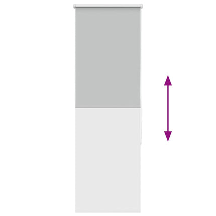 Rullgardin mörkläggning ljusgrå 60x130 cm tyg bredd 55,7 cm