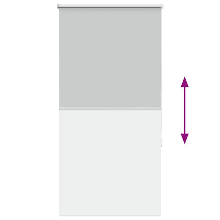 Rullgardin mörkläggning ljusgrå 70x130 cm tyg bredd 65,7 cm