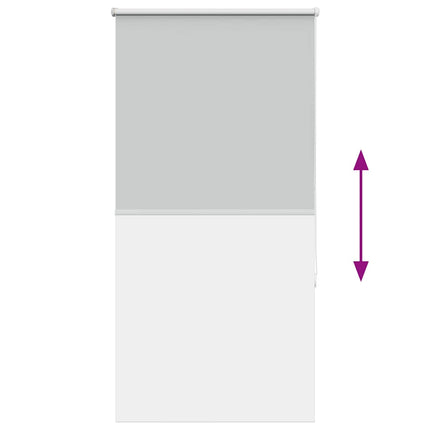 Rullgardin mörkläggning ljusgrå 80x130 cm tyg bredd 75,7 cm