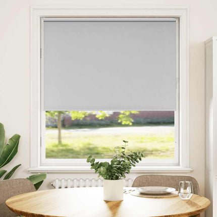 Rullgardin mörkläggning ljusgrå 100x130 cm tyg bredd 95,7 cm