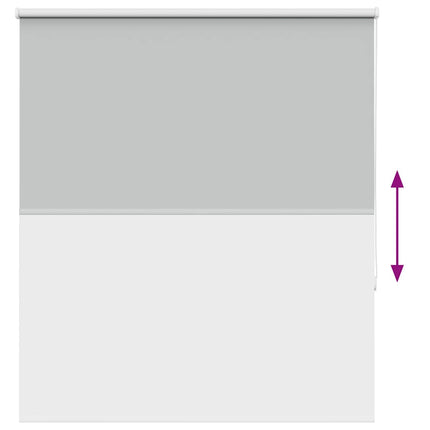 Rullgardin mörkläggning ljusgrå 125x130 cm tyg bredd 121,6 cm
