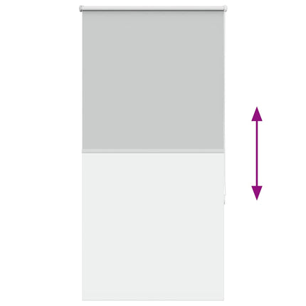 Rullgardin mörkläggning ljusgrå 75x150 cm tyg bredd 70,7 cm