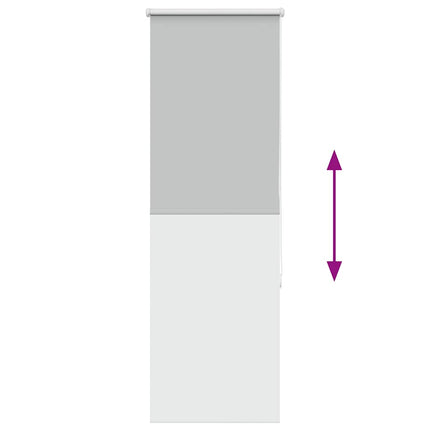 Rullgardin mörkläggning ljusgrå 50x175 cm tyg bredd 45,7 cm