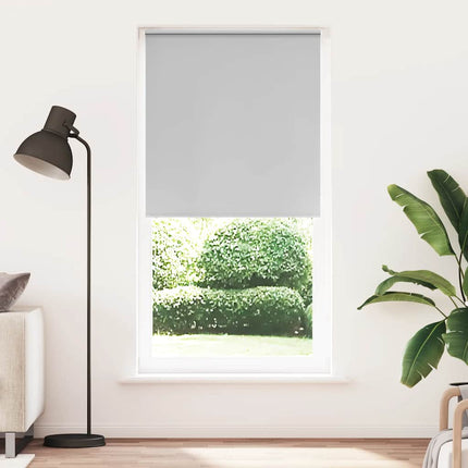 Rullgardin mörkläggning ljusgrå 100x210 cm tyg bredd 95,7 cm