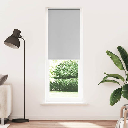 Rullgardin mörkläggning ljusgrå 75x230 cm tyg bredd 70,7 cm