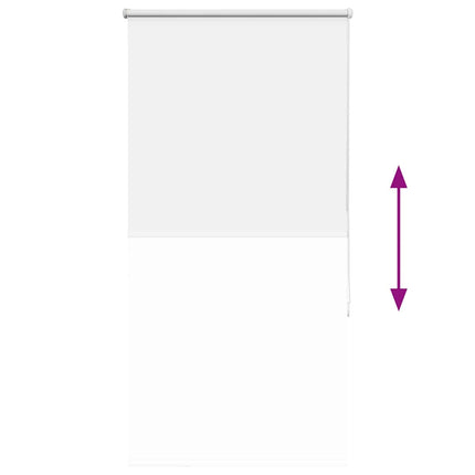 Rullgardin mörkläggning vit 70x130 cm tyg bredd 65,7 cm