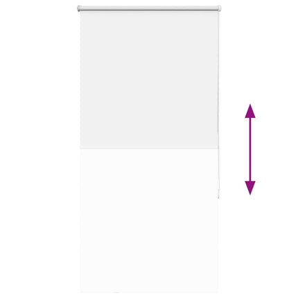 Rullgardin mörkläggning vit 80x130 cm tyg bredd 75,7 cm