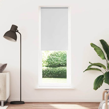 Rullgardin mörkläggningsgardin vit 85x210 cm tyg bredd 80,7 cm