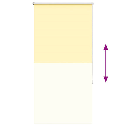 Rullgardin mörkläggningsgul 70x130 cm tyg bredd 65,7 cm