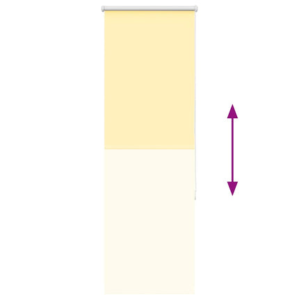Rullgardin mörkläggningsgul 55x150 cm tyg bredd 50,7 cm
